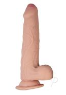 Realcocks Dual Layered Uncut Slider Thin Tip Dildo 8.5in -...