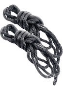 Sex And Mischief Silky Rope Kit - Black