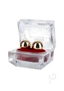 Ben Wa Balls With Crystalline Carrying Case - Gold