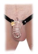 Fetish Fantasy Extreme Chastity Belt Steel Cock Cage With...