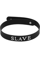 Master Series Silicone Collar Slave - Black