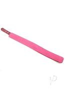 Rouge Plain Leather Adjustable Collar 1 Ring - Pink