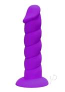 Suga` Daddy Silicone Dildo 8in - Purple
