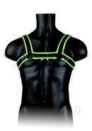 Ouch! Chest Bulldog Harness Glow In The Dark Small/medium -...
